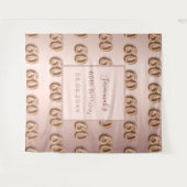 Tenture rose gold rose 60 ans luxueux (Devant (Horizontal))