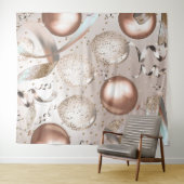 Tenture Rose Gold Rose & Parties scintillant Balloirs (En situation (horizontale))