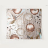 Tenture Rose Gold Rose & Parties scintillant Balloirs (Devant (Horizontal))