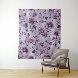 Tenture Rose Lavande Poussiéreuse Rêveuse Teintes Florales