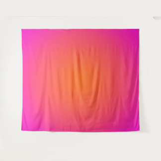 Tenture Rose Magenta Chaude et Aura Ombre Orange Clair