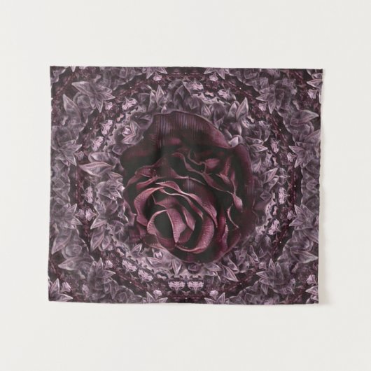 Tenture Rose Mandala (Devant (Horizontal))