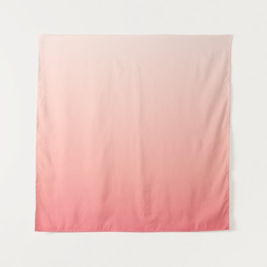 Tenture Rose pâle et dégradé de pêche (Devant)