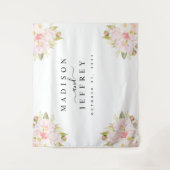 Tenture Rose Peony Blush Mariage fond (Devant)