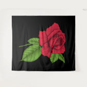 Tenture Rose rouge 2 (Devant (Horizontal))