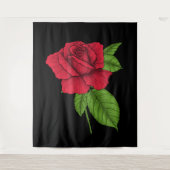 Tenture Rose rouge 2 (Devant)