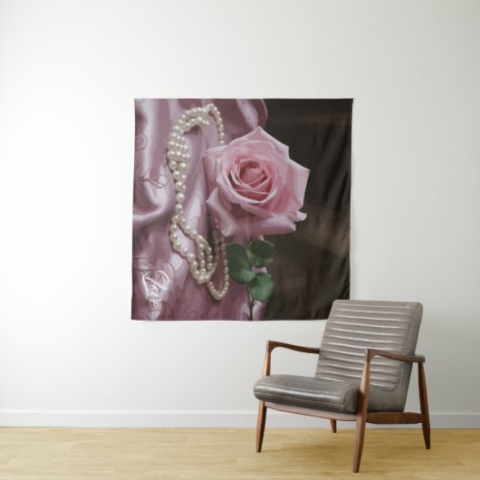 Tenture Rose Silken (En situation (horizontale))