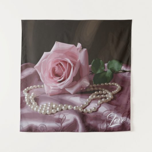 Tenture Rose Silken (Devant)