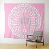 Tenture Rose Tristyns Mandala (En situation (horizontale))