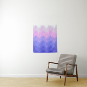 Tenture Rose Violet Abstrait Ondulé (En situation)