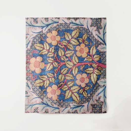 Tenture Rose Wreath, William Morris (Devant)