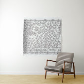 Tenture Roses blanches B (En situation (horizontale))