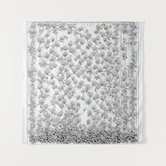 Tenture Roses blanches B