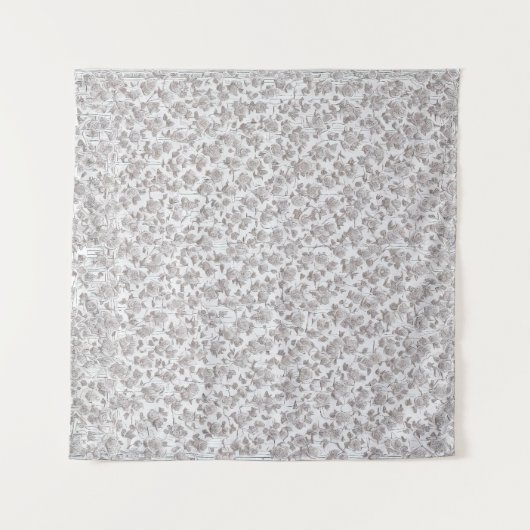 Tenture Roses blanches D (Devant (Horizontal))