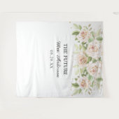 Tenture Roses blanches élégantes Mme Fête des mariées Cont (Devant (Horizontal))