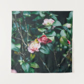 TENTURE ROSES DANS LE JARDIN (Devant)