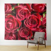 Tenture Roses rouges (En situation (horizontale))