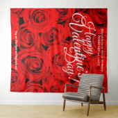 Tenture Roses rouges de la Saint-Valentin | Fond pour self (En situation (horizontale))