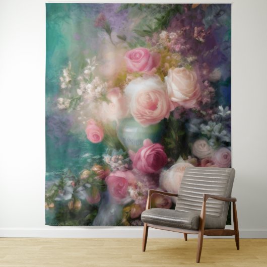 Tenture Roses vintages D'Aquarelle Peints Dans Toutes Les (En situation)