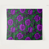 Tenture Roses violets (Devant (Horizontal))