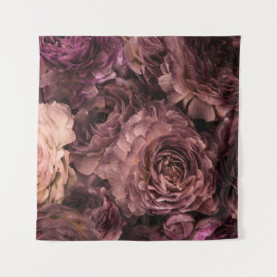 Tenture Roses Violettes : Texture de Bouquet Fraîche