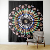 Tenture rosette de la cathédrale en vitrail (En situation)