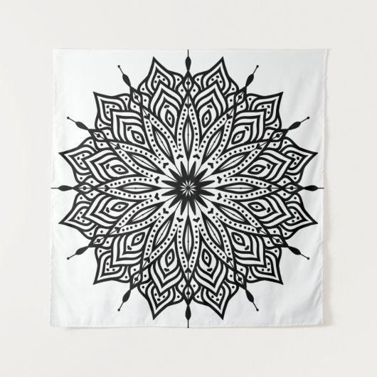 Tenture Rosette mandala ornament decor (Devant)