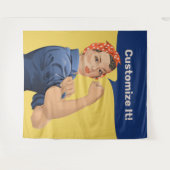 Tenture Rosie the Riveter (Devant (Horizontal))
