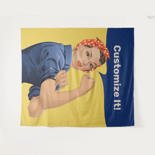 Tenture Rosie the Riveter (Devant (Horizontal))