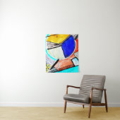 Tenture Roue Abstraite (En situation)