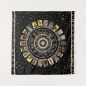 Tenture Roue du Zodiaque, Astrologie Chart et le Major (Devant)