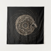 Tenture Roue Hécate avec nos ouroboros (Devant (Horizontal))