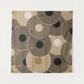 Tenture Roues Arc Noir Or : Abstraites (Devant (Horizontal))