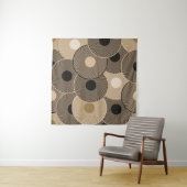 Tenture Roues Arc Noir Or : Abstraites (En situation (horizontale))