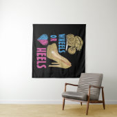 Tenture Roues ou talons votre maman vous aime révélation d (En situation (horizontale))