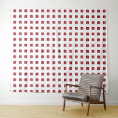 Tenture Rouge Abstrait (En situation (horizontale))