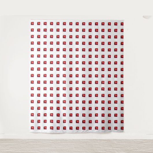 Tenture Rouge Abstrait (Devant)