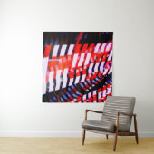 Tenture Rouge blanc et bleu (En situation (horizontale))