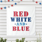 Tenture Rouge blanc et bleu 4 juillet