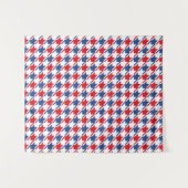 Tenture Rouge blanc et bleu Motif de base répétitive (Devant (Horizontal))