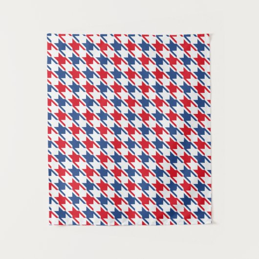 Tenture Rouge blanc et bleu Motif de base répétitive (Devant)