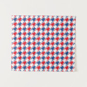 Tenture Rouge blanc et bleu Motif de base répétitive (Devant (Horizontal))