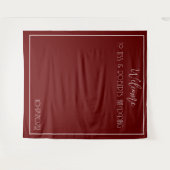 Tenture Rouge Bourgogne Minimaliste (Devant (Horizontal))