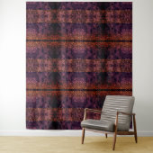 Tenture Rouge dentelle gothique (En situation)