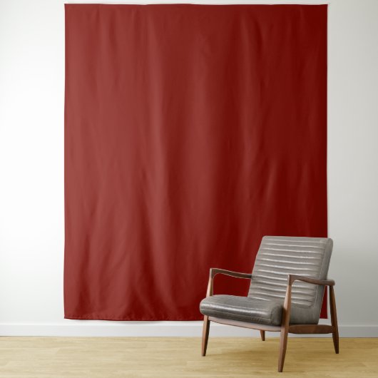 Tenture Rouge grange (couleur solide) (En situation)