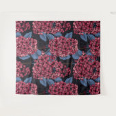 Tenture Rouge lilas sur bleu foncé (Devant (Horizontal))