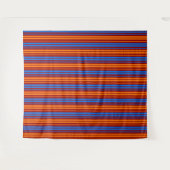 Tenture Rouge Orange Bleu Design à Rayures Verticales (Devant (Horizontal))