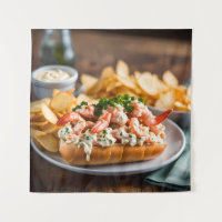 Rouleau de homard et frites