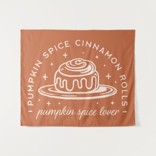 Tenture Rouleaux de cannelle à épices citrouilles