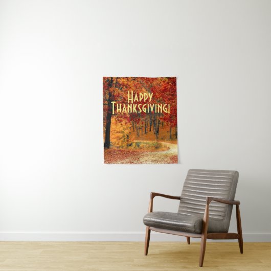 Tenture Route d'automne (En situation)